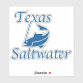 Texas Saltwater Aufkleber (Blatt)