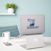 Texas Saltwater Aufkleber (Laptop auf Schreibtisch)