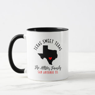 Texas San Antonio Tx State Herz Tasse