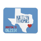 Texas Save the Date - Anpassbare Stadt Magnet (Horizontal)