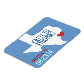 Texas Save the Date - Anpassbare Stadt Magnet (Linke Seite)