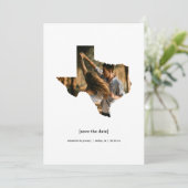 Texas Save the Date Fotokarte (Stehend Vorderseite)