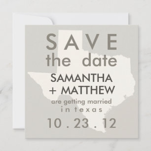 Texas Save-the-Date-Karten Save The Date