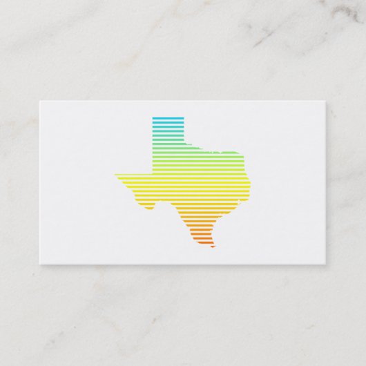 Texas-Schauer verblassen Visitenkarte (Vorderseite)