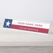 Texas Schreibtischnamensplakette (Vorderseite )