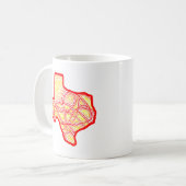 Texas Scribbleprint Kaffeetasse (Vorderseite Links)