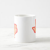 Texas Scribbleprint Kaffeetasse (Mittel)