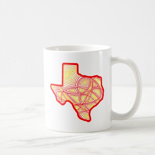 Texas Scribbleprint Kaffeetasse (Rechts)