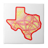 Texas Scribbleprints Art Fliese (Vorderseite)
