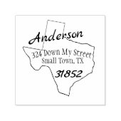 Texas Script Familienname Permastempel (Design)