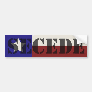 Texas SECEDE Autoaufkleber