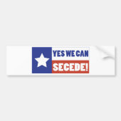 Texas Secede Autoaufkleber (Vorne)