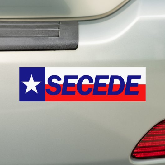Texas SECEDE Autoaufkleber (Auf Auto)