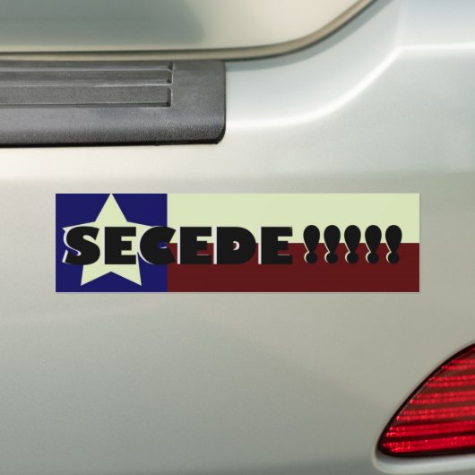 Texas SECEDE!!!!! Autoaufkleber (Auf Auto)