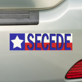 Texas SECEDE Autoaufkleber (Auf Auto)