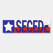 Texas SECEDE Autoaufkleber (Vorne)