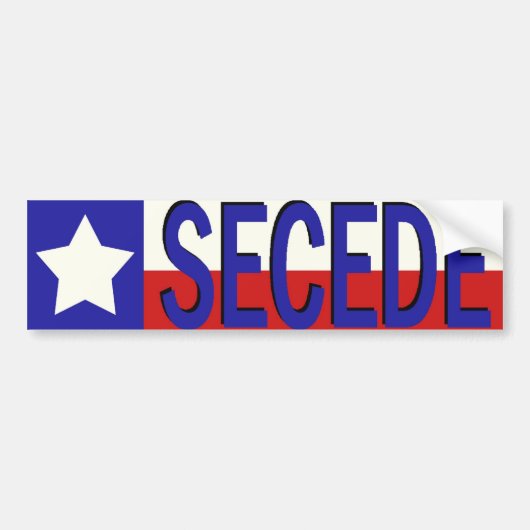 Texas SECEDE Autoaufkleber (Vorne)