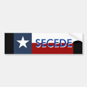 Texas Secede Autoaufkleber (Vorne)