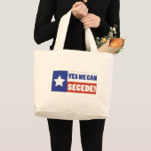 Texas Secede Jumbo Stoffbeutel (Vorderseite (Produkt))