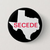 Texas Secede Knopf Button (Vorderseite)