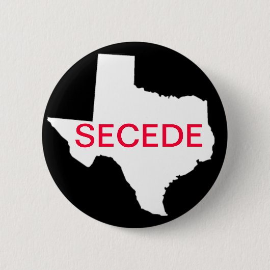 Texas Secede Knopf Button (Vorderseite)