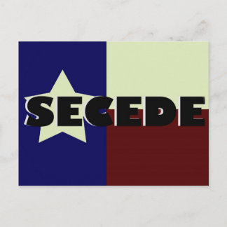 Texas SECEDE Postkarte