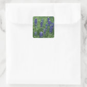 Texas, See Buchanan. Texas Bluebonnet und Wild Quadratischer Aufkleber (Tasche)