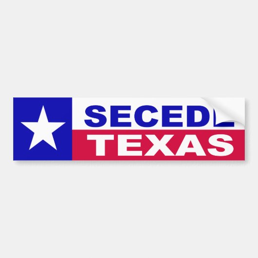Texas-Sezession Autoaufkleber (Vorne)