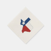Texas Shaped State Flag Texan Lone Star Party Serviette (Ecke)
