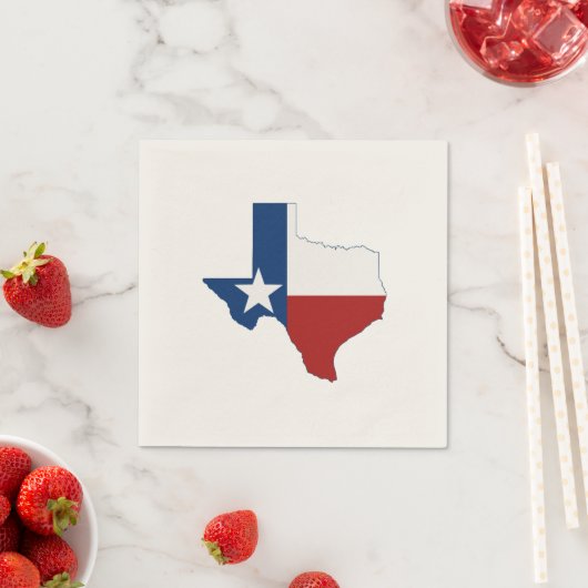 Texas Shaped State Flag Texan Lone Star Party Serviette (Beispiel)