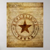 Texas Siegel von 1836 Poster (Vorne)