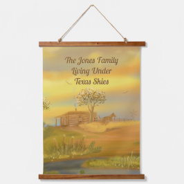 Texas Skies Personalisiert Tapestry Wandteppich Mit Holzrahmen