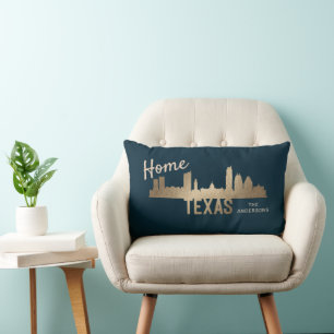 Texas Skyline Gold Family Zuhause Lendenkissen