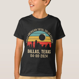Texas Skyline Total Solar Eclipse 2024 T-Shirt