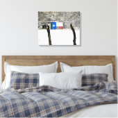 Texas Snow Leinwanddruck (Insitu (Schlafzimmer))