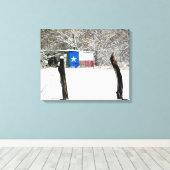 Texas Snow Leinwanddruck (Insitu (Holzboden))