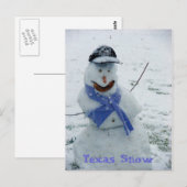 Texas Snow Postkarte (Vorne/Hinten)