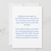 Texas Soccer Geburtstagsparty Einladung (Rückseite)