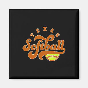 Texas Softll Vintage Herren Kinder Team Retro Soft Magnet