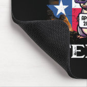 Texas Solar Eclipse 2024 April 8 Funny Armadillo F Mousepad (Ecke)