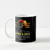 Texas Solar Eclipse 2024 Solar Eclipse Funny Texas Kaffeetasse (Links)