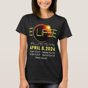 Texas Solar Eclipse 2024 Solar Eclipse Funny Texas T-Shirt