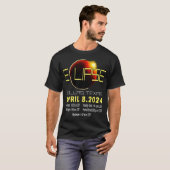 Texas Solar Eclipse 2024 Solar Eclipse Funny Texas T-Shirt (Vorne ganz)