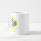 Texas Solar Eclipse Apr 8 2024 Sun gewinnt Mond Kaffeetasse (Vorderseite Links)