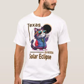 Texas Sonnenfinsternkatze Vintag T-Shirt (Vorderseite)