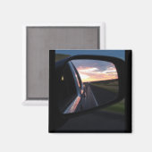Texas Sonnenuntergang in meinem Rückspiegel Magnet (Vorderseite/Rückseite)