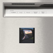 Texas Sonnenuntergang in meinem Rückspiegel Magnet (In Situ (Geschirrspüler))