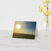 Texas-Sonnenuntergang notecard Karte (Gelbe Blume)