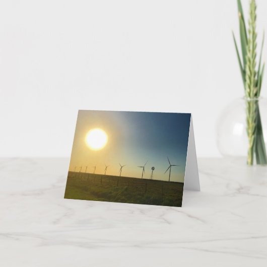 Texas-Sonnenuntergang notecard Karte (Vorderseite)