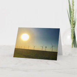 Texas-Sonnenunterganggrußkarte Karte